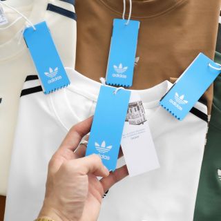 Áo thun nam.  Áo Thun dài tay nam,  logo thêu sắc nét, 3 sọc chuẩn hãng