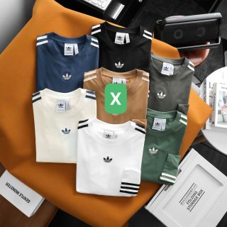 Áo thun nam.  Áo Thun dài tay nam,  logo thêu sắc nét, 3 sọc chuẩn hãng