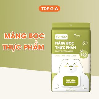 Túi màng bọc thực phẩm chất liệu PE treo tường dạng rút TopGia, tiện lợi, có chun co dãn siêu dai