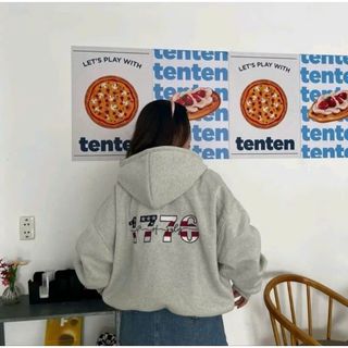 Áo Khoác In Số 1776 Dày Mịn Phom Boxy Cánh Dơi - Hàng Đẹp Bán Shop