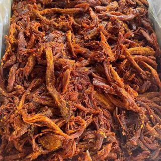 Khô bò xé sợi loại ngon đóng túi zip 500GR, món ăn vặt nhà làm