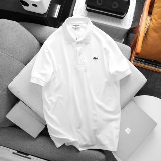 Áo thun polo nam.  Mẫu áo cổ bẻ logo cá xanh cổ điển.