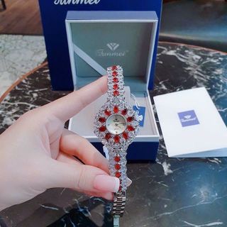ĐỒNG HỒ NỮ CHÍNH HÃNG FUNMEI F2035 FULL ĐÁ SWAROSKI FULLBOX TEM HÃNG