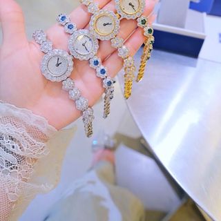 QUÀ VALENTINE ĐỒNG HỒ NỮ CHÍNH HÃNG FUNMEI F2051 ĐÍNH ĐÁ SWAROSKI FULLBOX TEM HÃNG