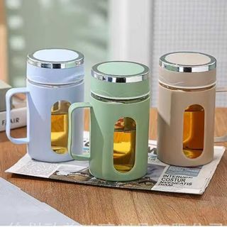 LY THỦY TINH BỌC NHỰA QUAI CẦM 500ML (T60)