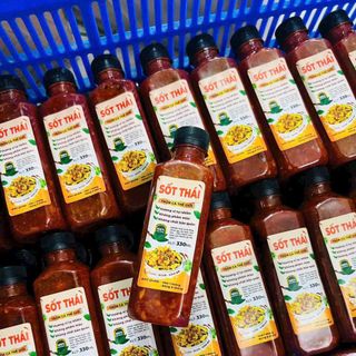Sốt thái được nấu chín dùng để trộn chân gà, tai heo, chai 420ml