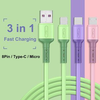 DÂY SẠC 3 ĐẦU 3 MÀU