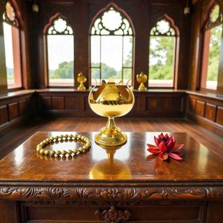 Nến thơm hoa sen vàng nhập khẩu. Ánh kim phú quý, hương thơm an nhiên