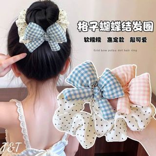 Scrunchies chấm bi nơ phồng  lố 10d___13k/dây