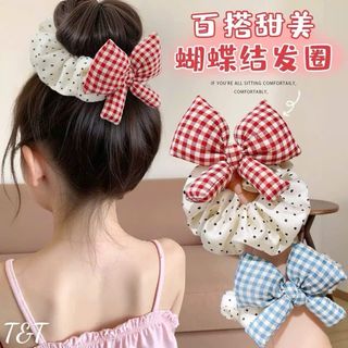 Scrunchies chấm bi nơ phồng lố 10d___13k/dây
