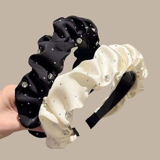 Bờm nhún đá 3 màu đen, trắng, cafe sỉ 5c___19k/cái