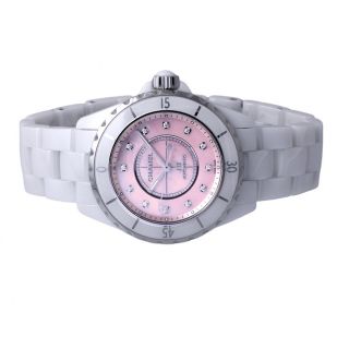 ĐỒNG HỒ NỮ CAO CẤP CHANEU CERAMIC TRẮNG MẶT HỒNG
