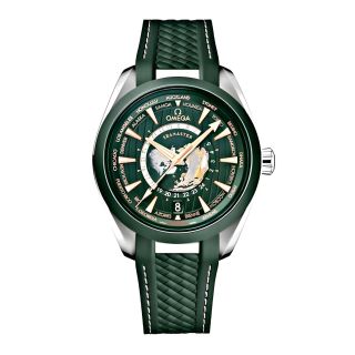 ĐỒNG HỒ NAM CAO CẤP ÔMAGE SEAMASTER AUTOMATIC XANH LÁ DÂY SILICON