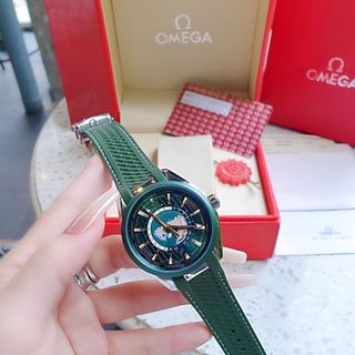 ĐỒNG HỒ NAM CAO CẤP ÔMAGE SEAMASTER AUTOMATIC XANH LÁ DÂY SILICON