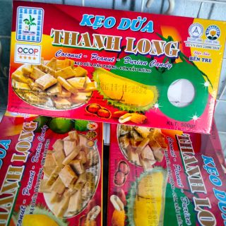 Kẹo dừa đậu phộng cơm sầu riêng 500g