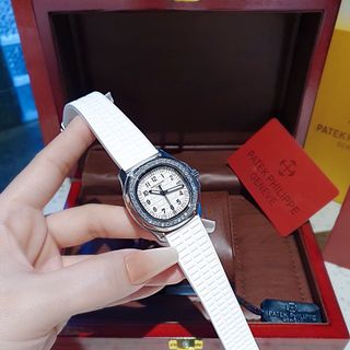 ĐỒNG HỒ NỮ CAO CẤP FATEK NAUTILUS MẶT SỐ VUÔNG VIỀN ĐÁ DÂY CAO SU NHIỀU MÀU