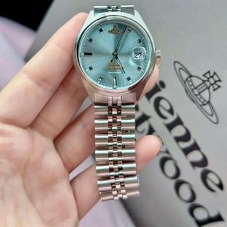 SET ĐỒNG HỒ NỮ CAO CẤP VIVIENNE CAMBERWELL BẠC MẶT XANH SIZE LỚN FULLBOX