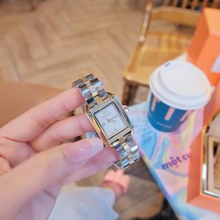 ĐỒNG HỒ NỮ CAO CẤP TONY BUCH DEMI VÀNG MẶT CHỮ NHẬT NIỀNG THÉP FULLBOX TÚI