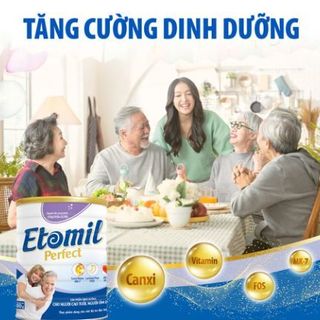 SỮA ETOMIL PERFECT CHO NGƯỜI LỚN TUỔI, NGƯỜI ỐM BỆNH DINH DƯỠNG VÀNG CHO NGƯỜI CAO TUỔI, HƯƠNG VỊ DỄ UỐNG - ETOMIL