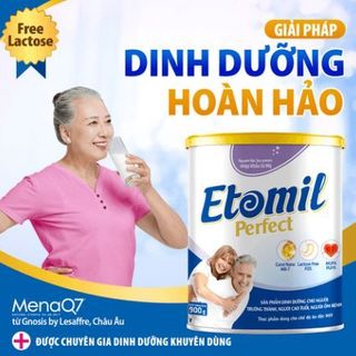 SỮA ETOMIL PERFECT CHO NGƯỜI LỚN TUỔI, NGƯỜI ỐM BỆNH DINH DƯỠNG VÀNG CHO NGƯỜI CAO TUỔI, HƯƠNG VỊ DỄ UỐNG - ETOMIL