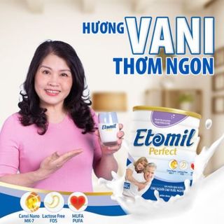 SỮA ETOMIL PERFECT CHO NGƯỜI LỚN TUỔI, NGƯỜI ỐM BỆNH DINH DƯỠNG VÀNG CHO NGƯỜI CAO TUỔI, HƯƠNG VỊ DỄ UỐNG - ETOMIL