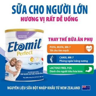 SỮA ETOMIL PERFECT CHO NGƯỜI LỚN TUỔI, NGƯỜI ỐM BỆNH DINH DƯỠNG VÀNG CHO NGƯỜI CAO TUỔI, HƯƠNG VỊ DỄ UỐNG - ETOMIL