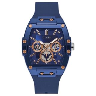 ĐỒNG HỒ NAM NỮ CAO CẤP GUECC MẶT CHỮ NHẬT CHONOGRAP DÂY SILICON