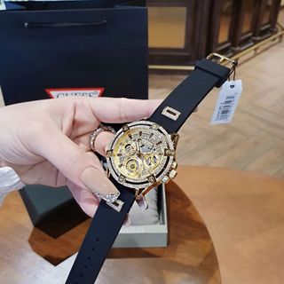 ĐỒNG HỒ NỮ CHÍNH HÃNG GUECC MẶT CHONOGRAPH DÂY CAO SU FULLBOX