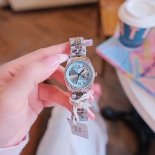 SET VALENTINE ĐỒNG HỒ CAO CẤP VIVIEN TRỌN BỘ TRANG SỨC ĐÁ XANH FULLBOX