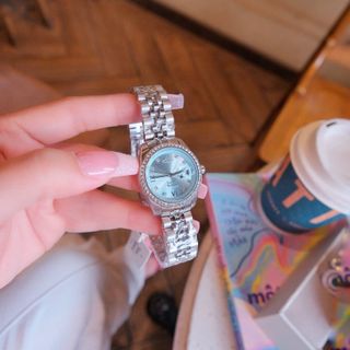 SET VALENTINE ĐỒNG HỒ CAO CẤP VIVIEN TRỌN BỘ TRANG SỨC ĐÁ XANH FULLBOX