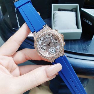ĐỒNG HỒ NỮ CAO CẤP GUECC MOONLIGHT FULL KIM VIỀN HỘT DÂY SILICON