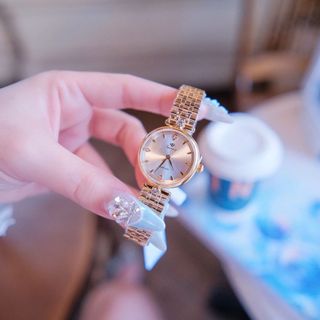 ĐỒNG HỒ NỮ CHÍNH HÃNG FUNMEI F2119 DÂY THÉP MẶT SAPHIRE ĐÍNH ĐÁ FULLBOX TEM