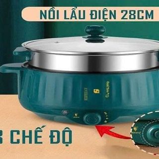 NỒI LẨU ĐIỆN ĐA NĂNG CHỐNG DÍNH 28CM