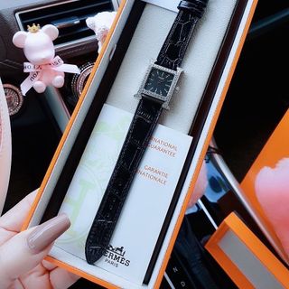 ĐỒNG HỒ NỮ CAO CẤP HERME DÂY DA VIỀN ĐÁ BẠC