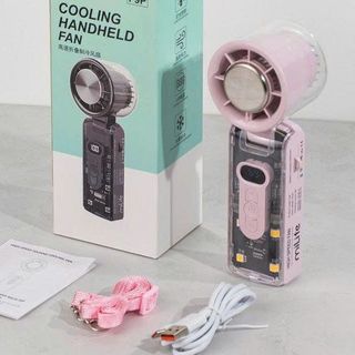 QUẠT TÍCH ĐIỆN CẦM TAY SÒ LẠNH GẤP GỌN F08