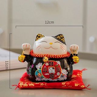 MÈO THẦN TÀI KIÊM ỐNG HEO 10CM FULL BOX