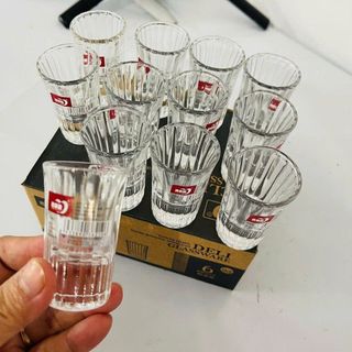 BỘ 12 LY THUỶ TINH UỐNG RƯỢU SỌC Y6005 (T24)