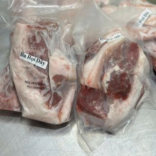 Ba rọi heo dây 1kg hút chân (giao tphcm)