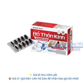Viên uống Bổ Thần Kinh ROH 10.000 giúp làm dịu thần kinh, bổ sung vitamin nhóm B hộp 30 viên