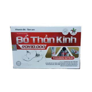 Viên uống Bổ Thần Kinh ROH 10.000 giúp làm dịu thần kinh, bổ sung vitamin nhóm B hộp 30 viên