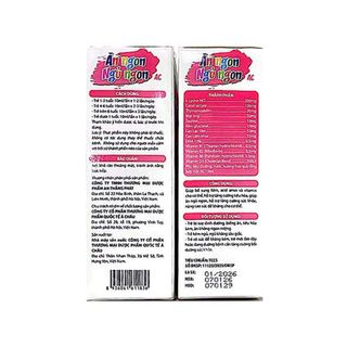 Siro Ăn ngon Ngủ ngon AC giúp ăn ngủ ngon, tăng cường sức khỏe hộp 20 ống