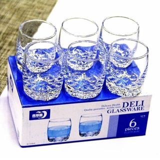 BỘ 6 LY THUỶ TINH WHISKY 75ML 3503-2 (T24)