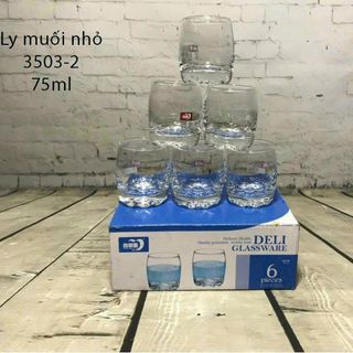 BỘ 6 LY THUỶ TINH WHISKY 75ML 3503-2 (T24)