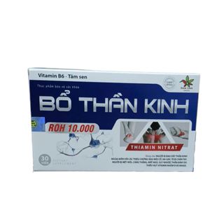 Bổ Thần Kinh ROH 10.000 giúp làm dịu thần kinh, bổ sung vitamin nhóm B hộp 30 viên