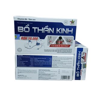 Bổ Thần Kinh ROH 10.000 giúp làm dịu thần kinh, bổ sung vitamin nhóm B hộp 30 viên
