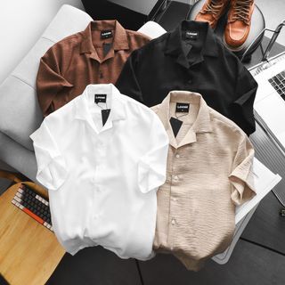 Áo sơ mi nam. Chất 100% cotton, vải bố vân tinh tế .