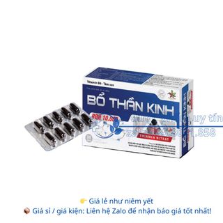 Bổ Thần Kinh ROH 10.000 giúp làm dịu thần kinh, bổ sung vitamin nhóm B hộp 30 viên