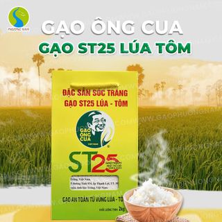Gạo ST25 Lúa Tôm Chính Hãng Cao Cấp – Gạo Ông Cua