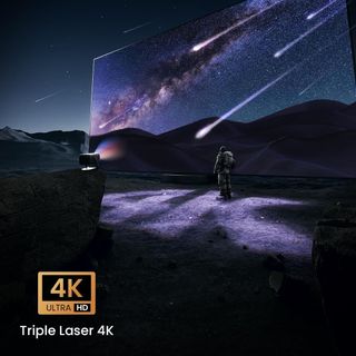 Jmgo N1s Infinity – Máy Chiếu Thông Minh 4K, Laser 3 Màu, Hệ Điều Hành Google TV, Netflix Chính Chủ