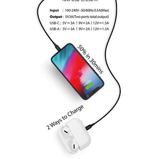 Củ sạc nhanh PD 30W hãng MIPOW (Mỹ) - Không hộp